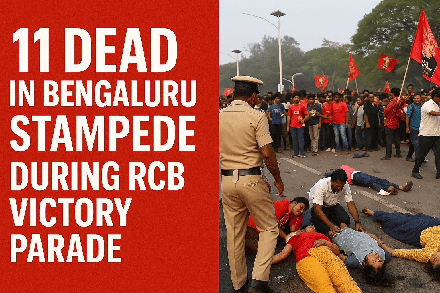 Bengaluru Stampede Kills 11 During RCB Victory Parade: Poor Planning Blamed