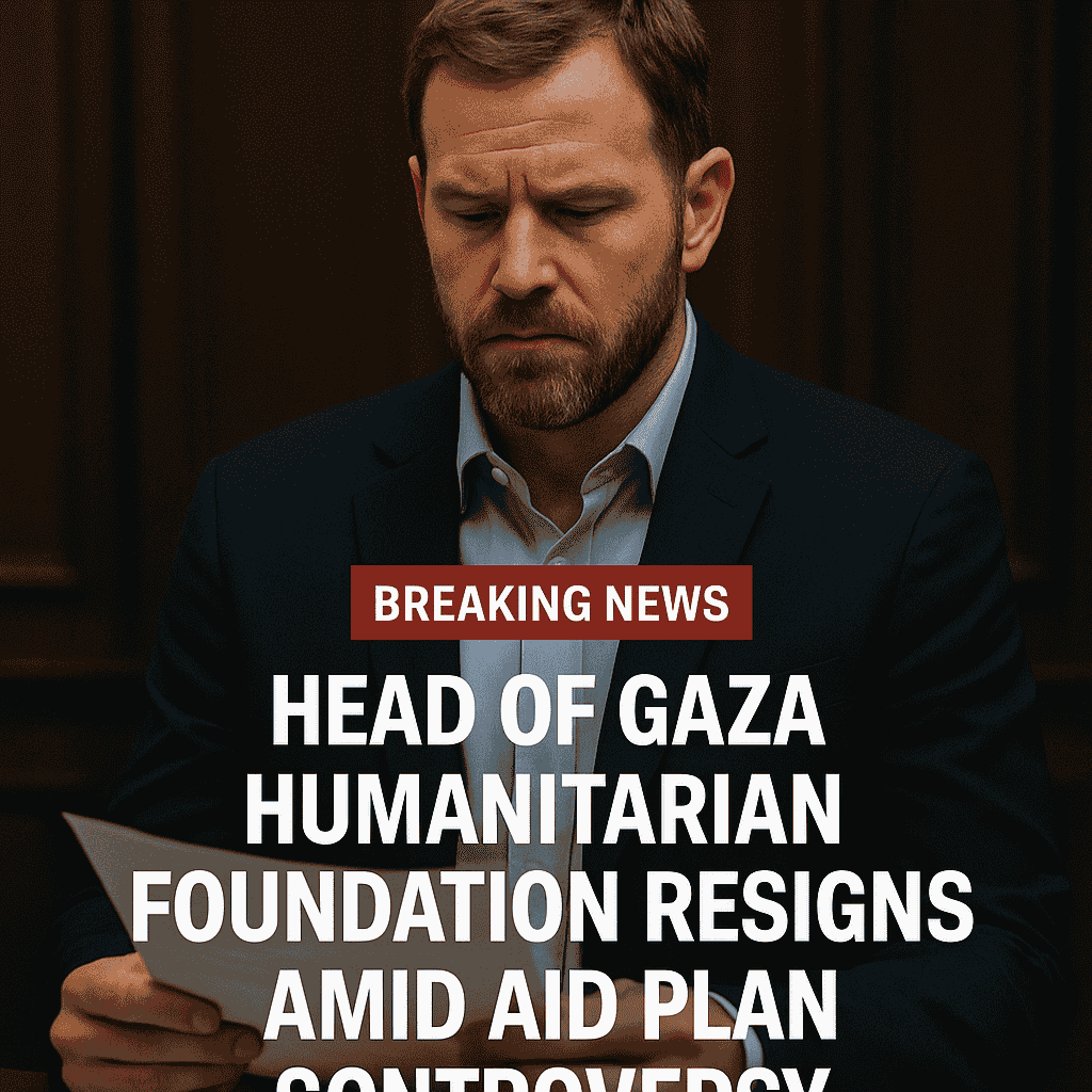 Head of Gaza Humanitarian Foundation Resigns Amid Aid Plan Controversy