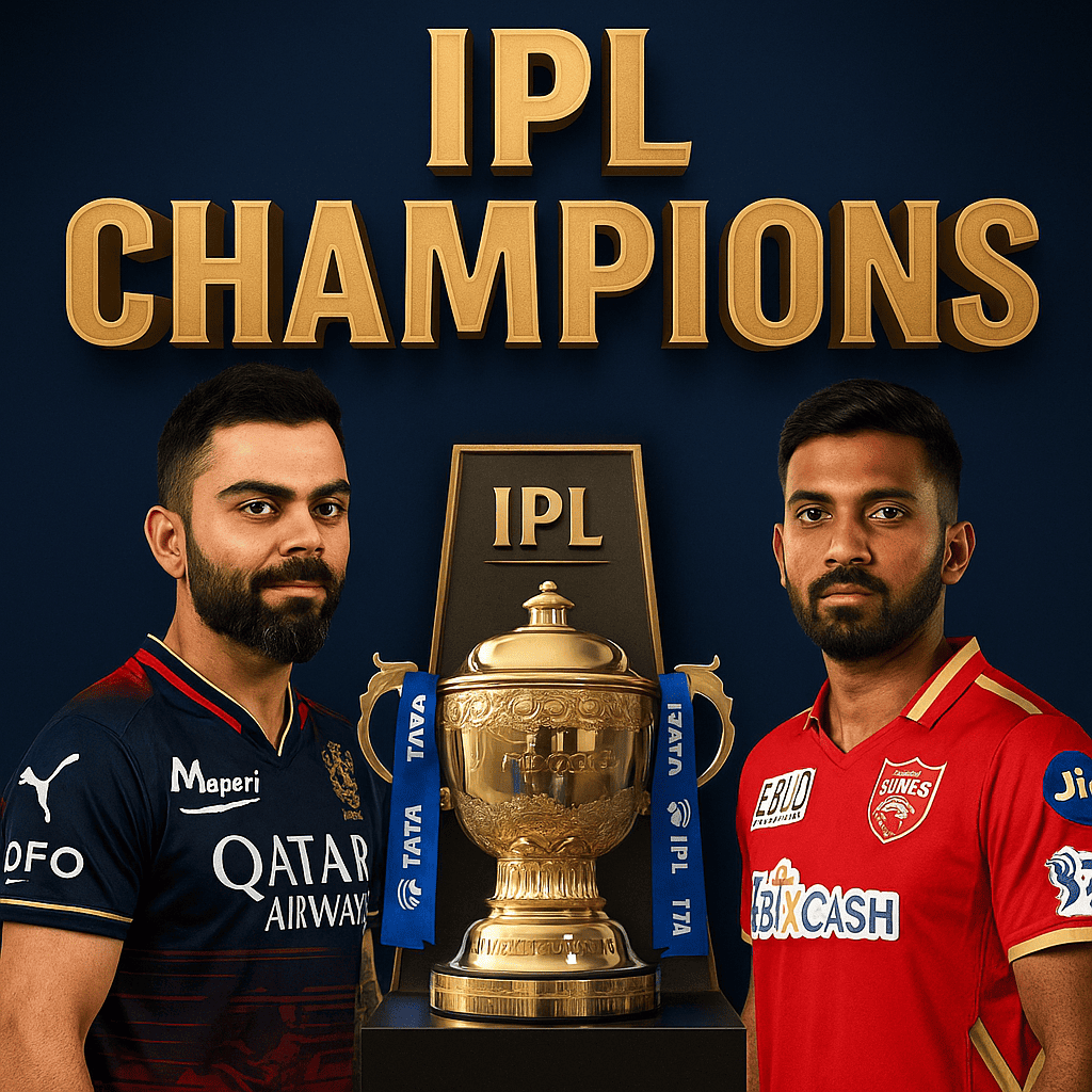 IPL Winners List 2008–2025: Full List After RCB Wins First Title