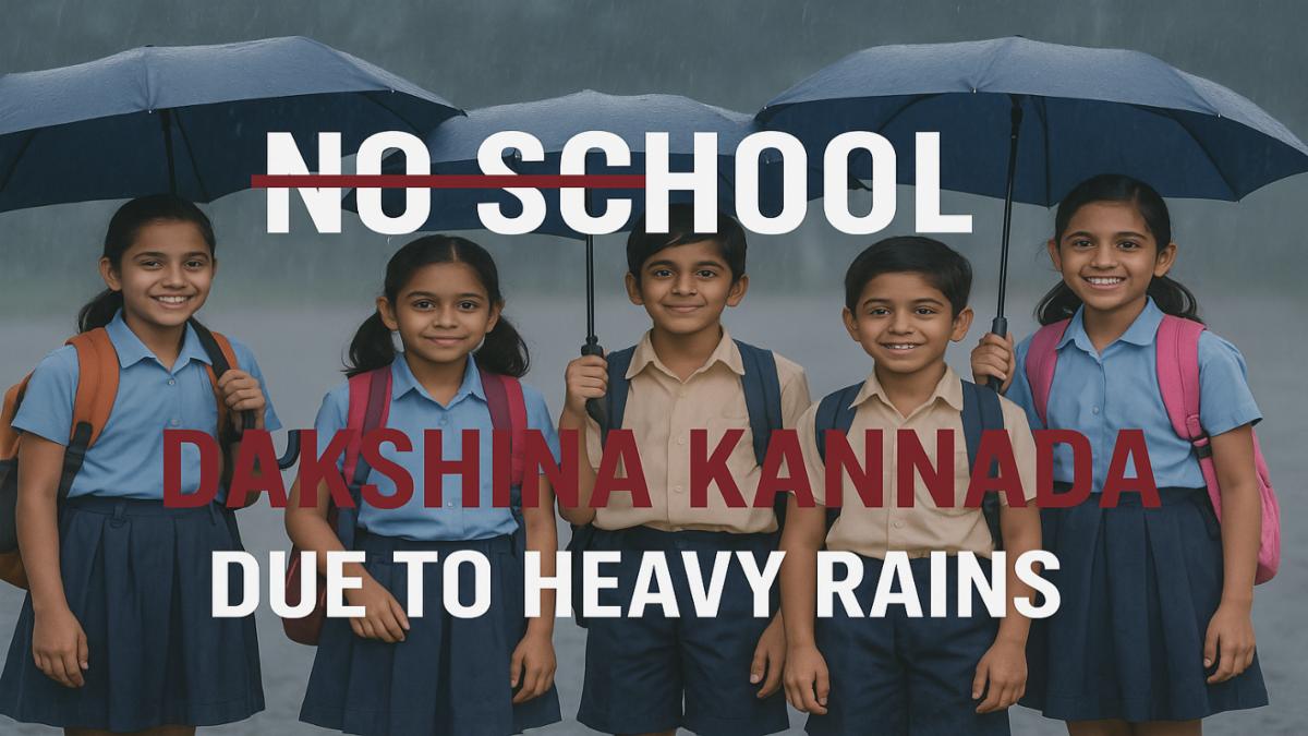 Heavy Rains Trigger Holiday in Dakshina Kannada Schools: Officials on High Alert