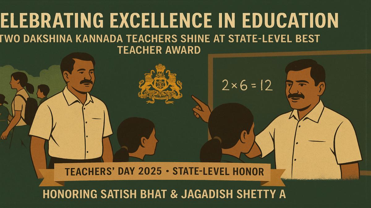 Two Esteemed Dakshina Kannada Teachers Win State-Level Best Teacher Award